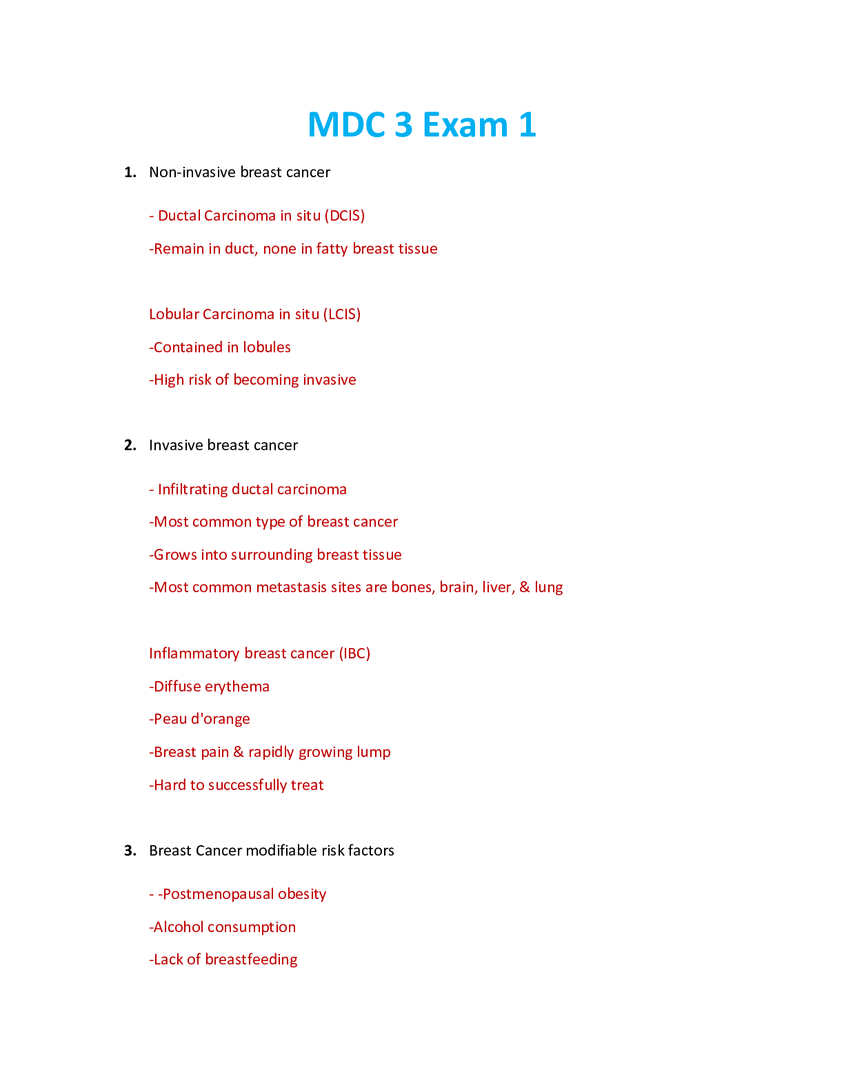 Preview image for NUR 2502 / NUR2502 Exam 1 Study Guide: Multidimensional Care III / MDC 3 Exam 1 Study Guide (Latest 2021/ 2022) Rasmussen